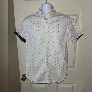 Denim & Flower by Ricky Singh button down shirt - size M